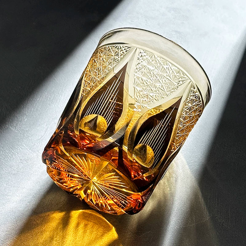 Amber Flame Whiskey Glass - Detail 3