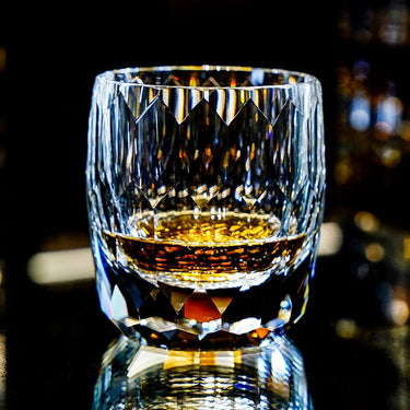 Star Diamond Faceted Whiskey Glass - Detail 2