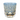 Grand Daisy Patterned Whiskey Glass - Blue (Large)