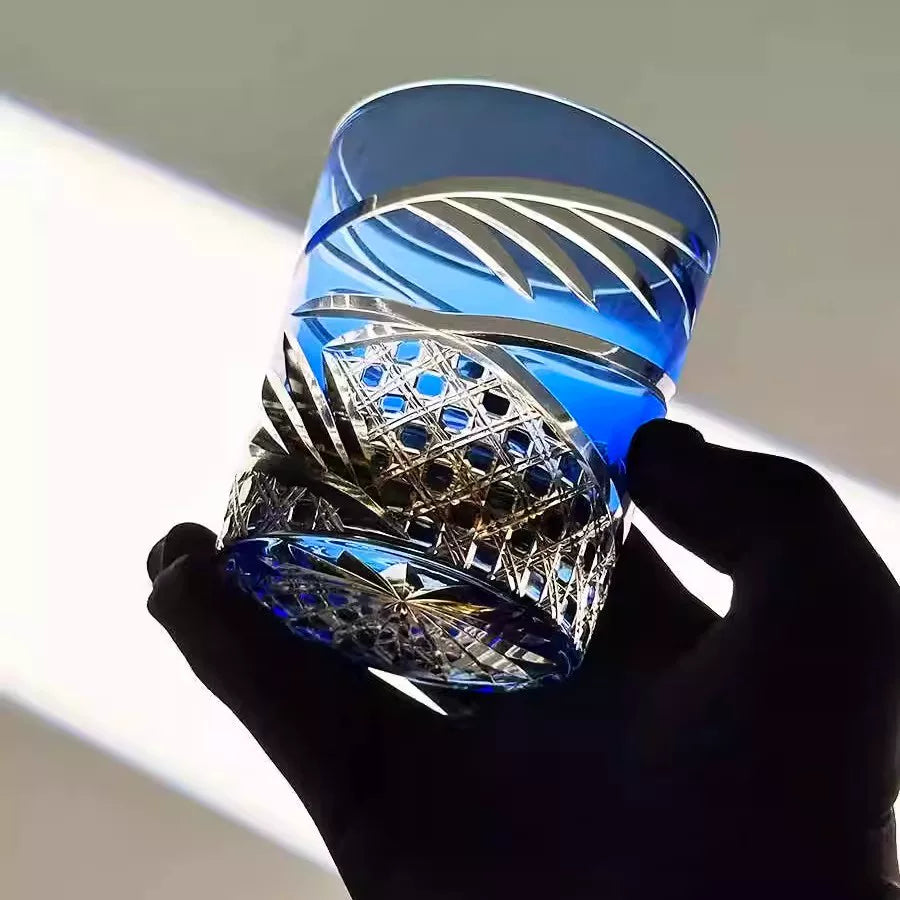 Ribbon Patterned Whiskey Glass - Detail 4