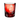 Crane Motif Whiskey Glass - Red