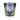 Blue Silk Starburst Whiskey Glass - 
