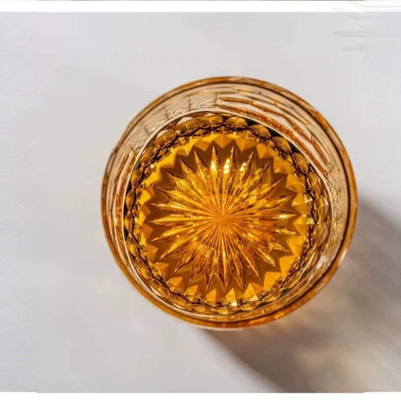 Frostflower Patterned Whiskey Glass - Detail 3