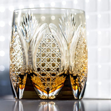 Winter Bloom Patterned Whiskey Glass - Detail 2