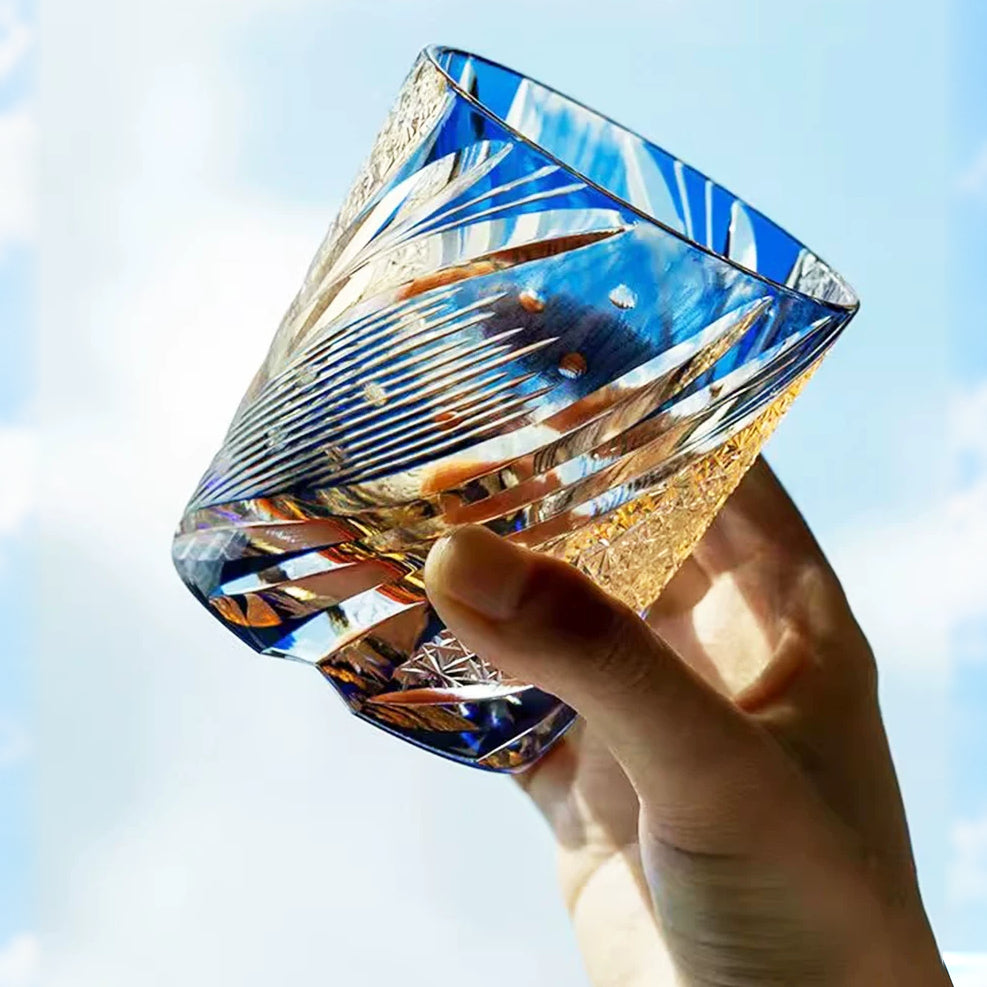 Starlight Geometric Whiskey Glass - Detail 3