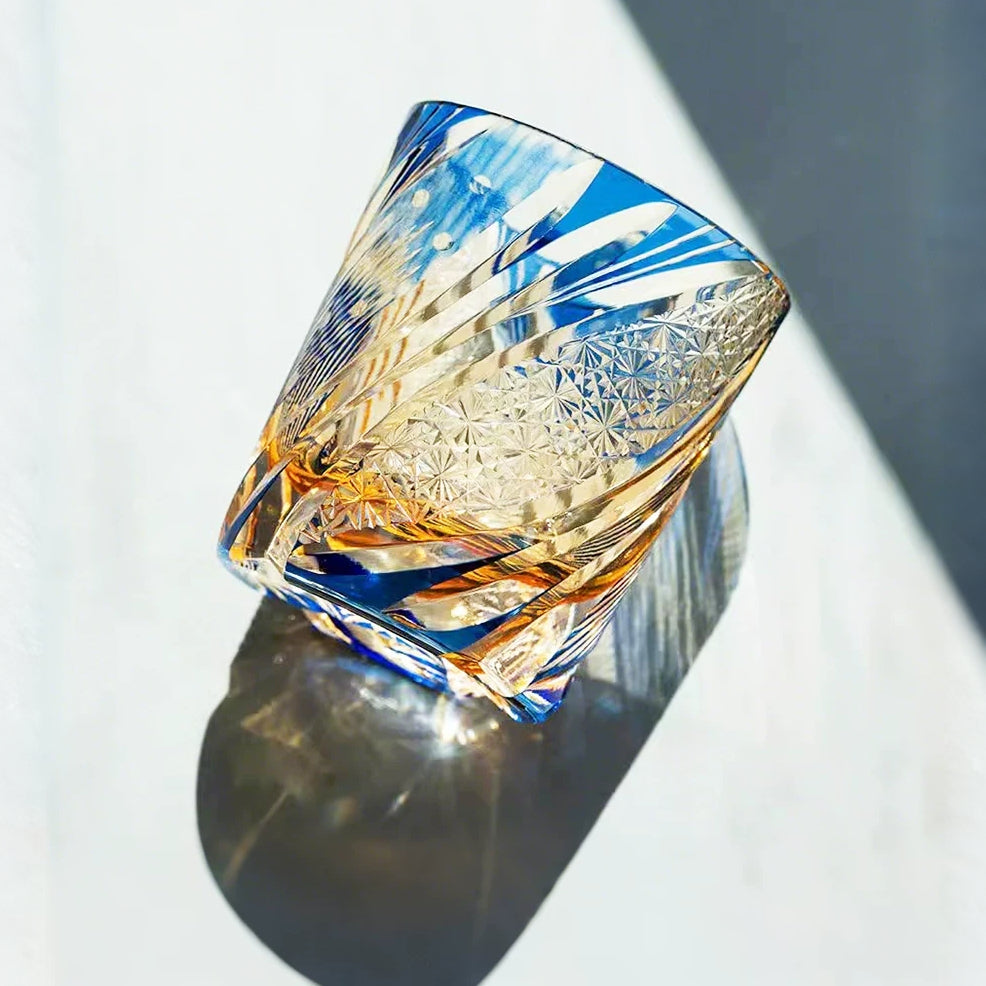 Starlight Geometric Whiskey Glass - Detail 4