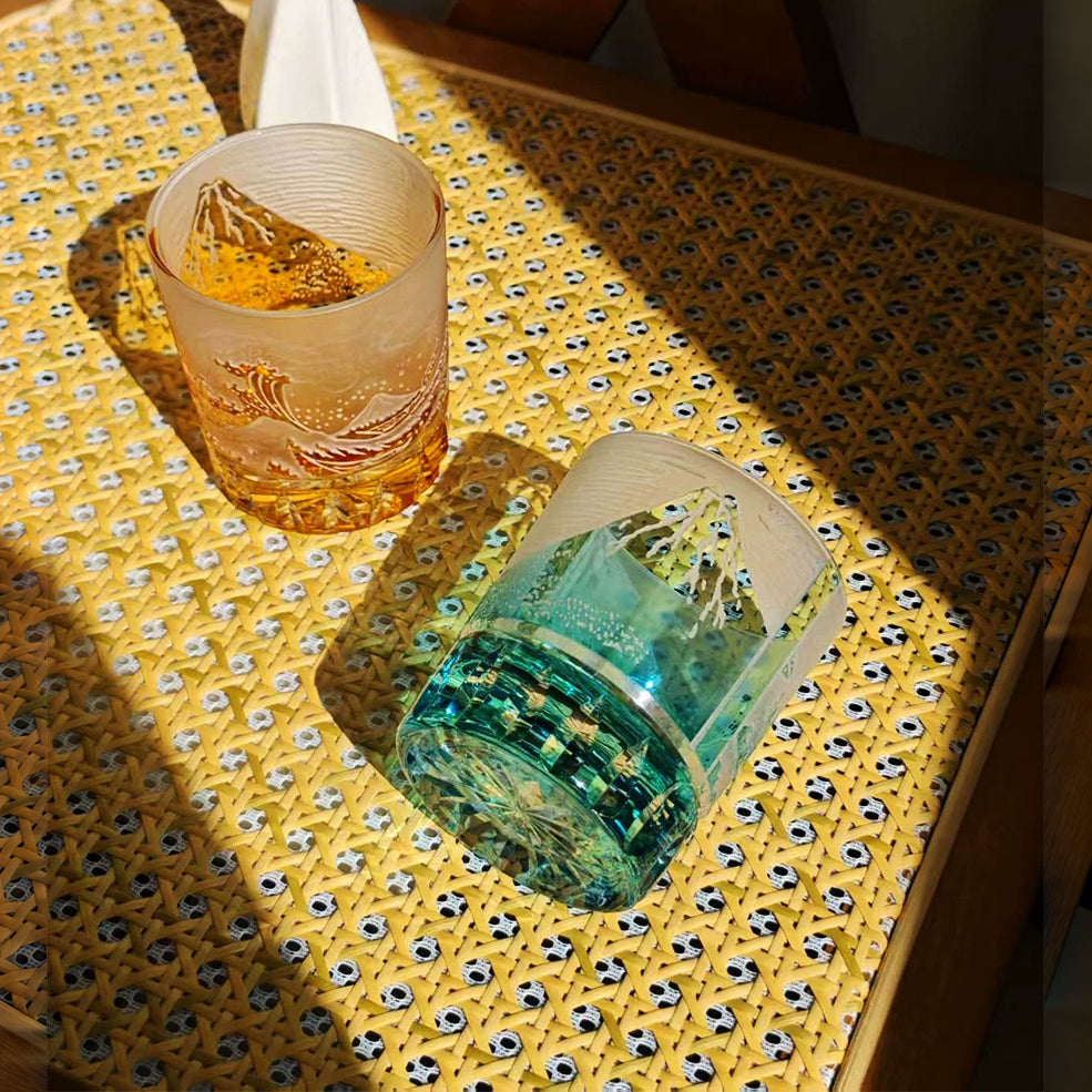 Cresting Wave Whiskey Glass - Detail 4
