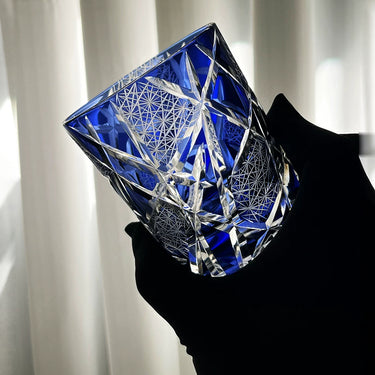 Nightfall Geometric Whiskey Glass - Detail 2