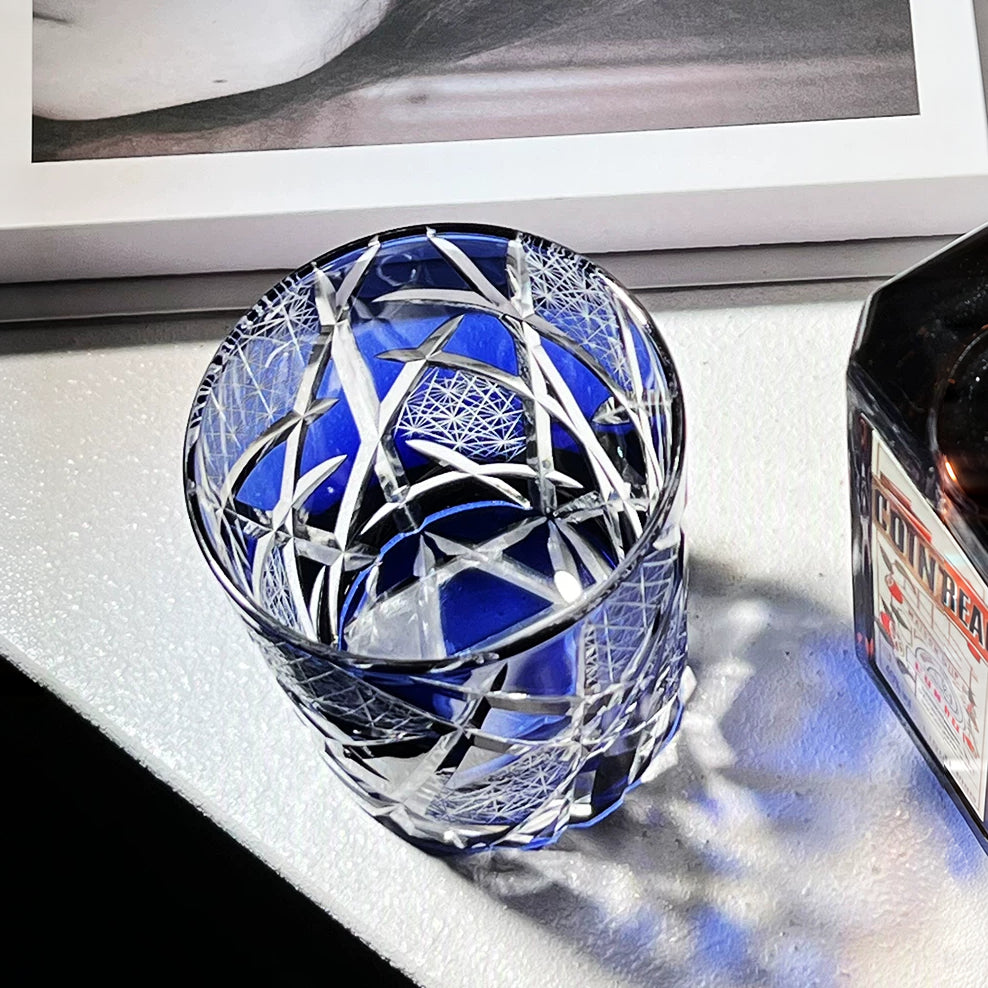 Nightfall Geometric Whiskey Glass - Detail 3