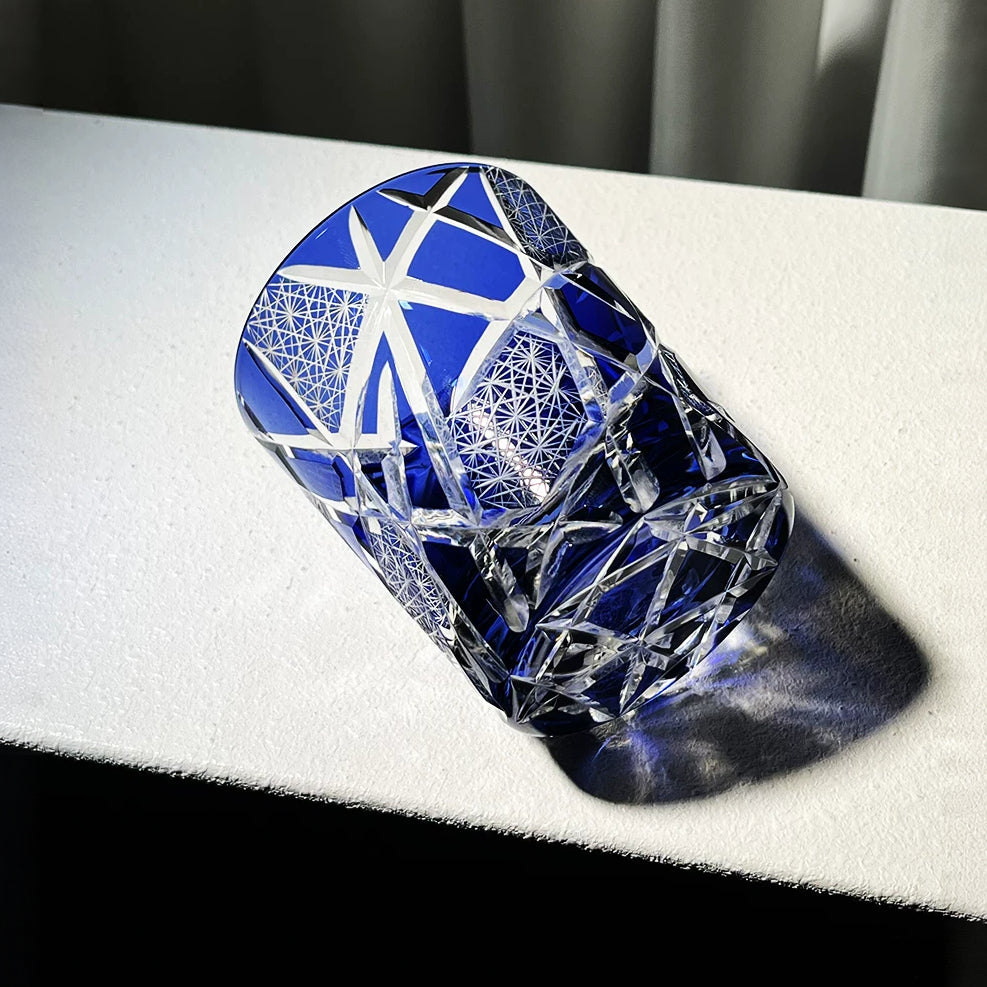 Nightfall Geometric Whiskey Glass - Detail 4