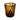 Thunder Geometric Whiskey Glass - Amber / Black