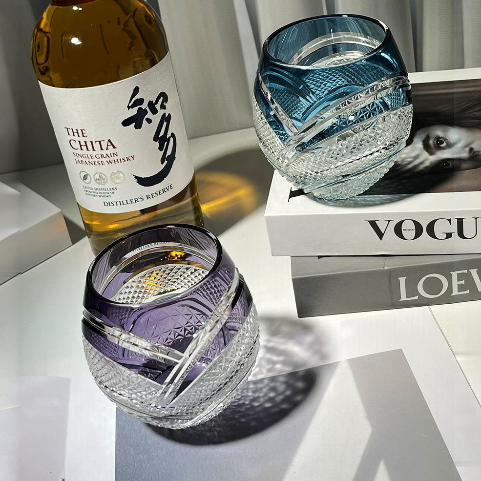 Moonrise Faceted Whiskey Glass - Detail 4