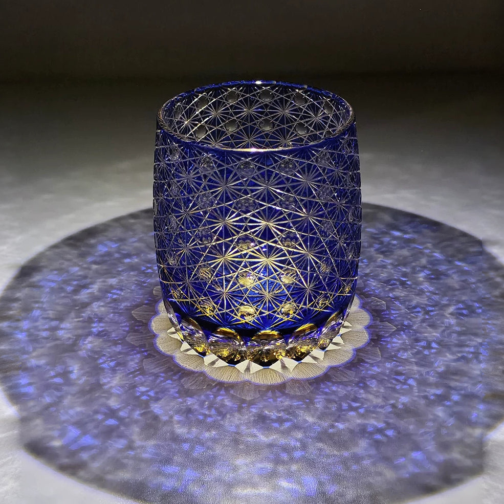 Starlit Sea Patterned Whiskey Glass - Detail 2