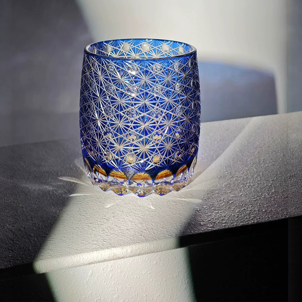 Starlit Sea Patterned Whiskey Glass - Detail 3