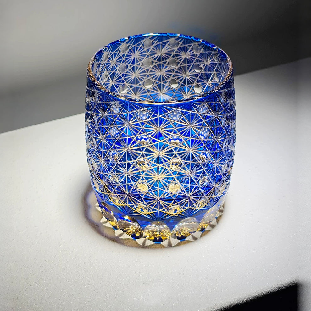 Starlit Sea Patterned Whiskey Glass - Detail 4