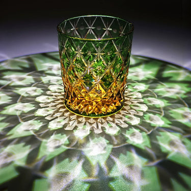 Diamond Star Patterned Whiskey Glass - Detail 2