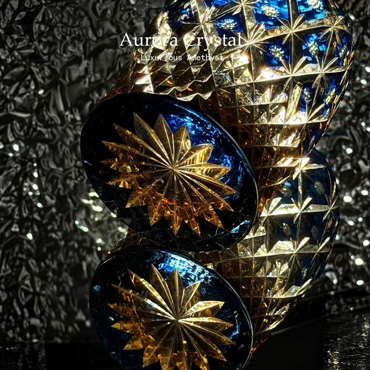 Diamond Star Patterned Whiskey Glass - Detail 4