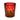 Diamond Star Patterned Whiskey Glass - Amber / Red