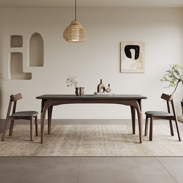Stunning Grey Brown Ash Wood Sintered Stone Table for Elegant Living Spaces hagst - 1664MUTUKISPACE
