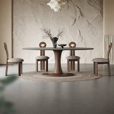 Stylish Grey Oak Wood Sintered Stone Table for Modern Homes hagst - 1668MUTUKISPACE