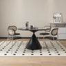 Sleek Matte Black Sintered Stone Table - Modern Furniture for Sophisticated Spaces hagst - 1672MUTUKISPACE