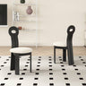 White Oak Chair with Luxe Faux Lambswool Upholstery hagst - 333MUTUKISPACE