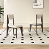 White Oak Chair with Faux Lambswool Upholstery - Cozy and Stylish Seating hagst - 334MUTUKISPACE