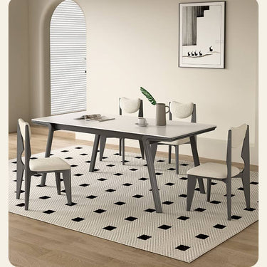 White Oak Chair with Faux Lambswool Upholstery - Cozy and Stylish Seating hagst - 334MUTUKISPACE
