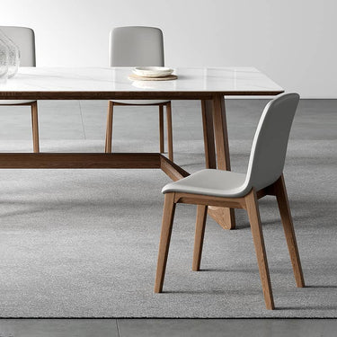 Modern Light Gray Ash Wood Chair with Durable Scratch - Resistant Fabric hagst - 340MUTUKISPACE