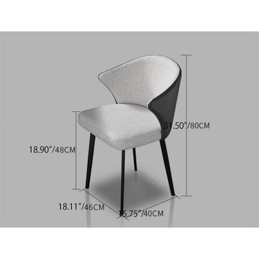 Stylish Light Gray Chair with Durable Cotton - Ramie Scratch - Resistant Fabric hagst - 341MUTUKISPACE