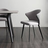 Stylish Light Gray Chair with Durable Cotton - Ramie Scratch - Resistant Fabric hagst - 341MUTUKISPACE