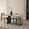 Elegant Multi - Layer Sintered Stone Table with Oak Wood Finish hagst - 562MUTUKISPACE