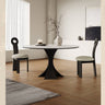 Elegant Multi - Layer Wood Board Table with Durable White Sintered Stone Top hagst - 571MUTUKISPACE