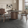 Modern Gray Sintered Stone Table with Ash Wood Multi - Layer Design hagst - 575MUTUKISPACE
