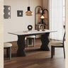 Elegant White Sintered Stone and Ash Wood Multi - Layer Board Table for Modern Living Spaces hagst - 578MUTUKISPACE
