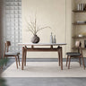 Stylish Grey Brown Oak Wood Chair with Foam and Faux Leather Upholstery hagst - 815MUTUKISPACE