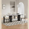 Modern Black & White Ash Wood Chair with Foam & Polyester Upholstery hagst - 819MUTUKISPACE