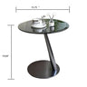 Tempered Glass & Stainless Steel Coffee Table – Modern Lounge Accent - Detail view 13