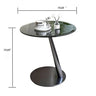 Tempered Glass & Stainless Steel Coffee Table – Modern Lounge Accent - Detail view 17