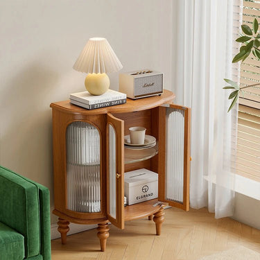 Entryway Cabinet with Glass Doors – Modern Storage Solution for Stylish Home Interiors halmh - 5314MUTUKISPACE