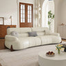 Versatile Sofa in Light Brown, Black, Green with Pine & Oak Wood, Down, Latex, and Faux Leather Elements hatx - 1019MUTUKISPACE