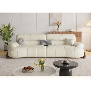 Versatile Sofa in Light Brown, Black, Green with Pine & Oak Wood, Down, Latex, and Faux Leather Elements hatx - 1019MUTUKISPACE
