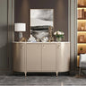 Modern Ceramic Sintered Stone and Solid Wood Cabinet - Stylish Storage Solution hbs - 4418MUTUKISPACE