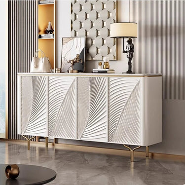 Modern Ceramic Sintered Stone Cabinet with Elegant Textured Design hbs - 4420MUTUKISPACE