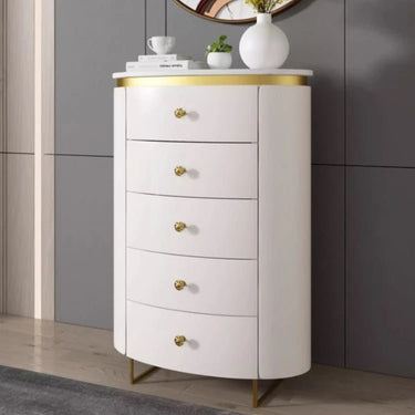 Elegant Marble and Solid Wood Cabinet with Modern Design hbs - 4425MUTUKISPACE