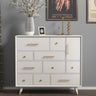 Modern Solid Wood Cabinet with Gold Accents - Stylish Storage Solution hbs - 4428MUTUKISPACE