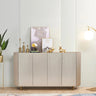 Modern Density Board and Stainless Steel Cabinet - Sleek Storage Solution for Your Home hbs - 4432MUTUKISPACE