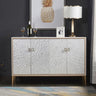 Sleek Modern Cabinet with Chic Shell Finish for Elegant Interiors hbs - 4436MUTUKISPACE