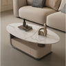 Oval Marble Coffee Table with Storage – Sophisticated Modern Accent hch - 3094MUTUKISPACE