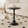 Pedestal Base Round Side Table – Elegant Modern Accent for Living Spaces hch - 3097MUTUKISPACE